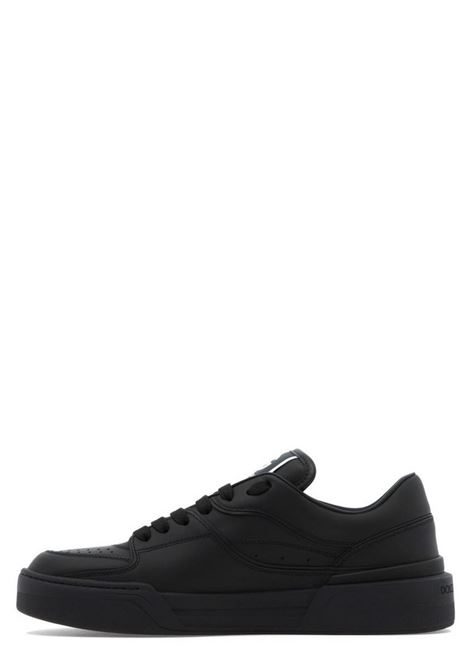 black nappa leather Roma low-top sneakers featuring DG logo  DOLCE & GABBANA | CS2036-A106580999